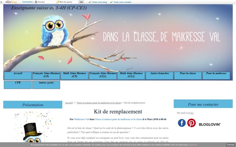 Kit de remplacement - Dans la classe de Maikresse Val